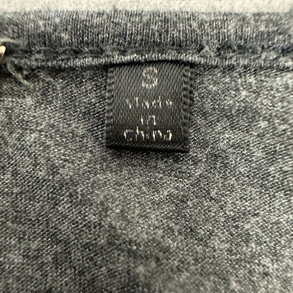 at Brand Small Heather Gray Long Sleeve Scoop Neck Tee Womens Soft Fabric - Picture 4 of 7